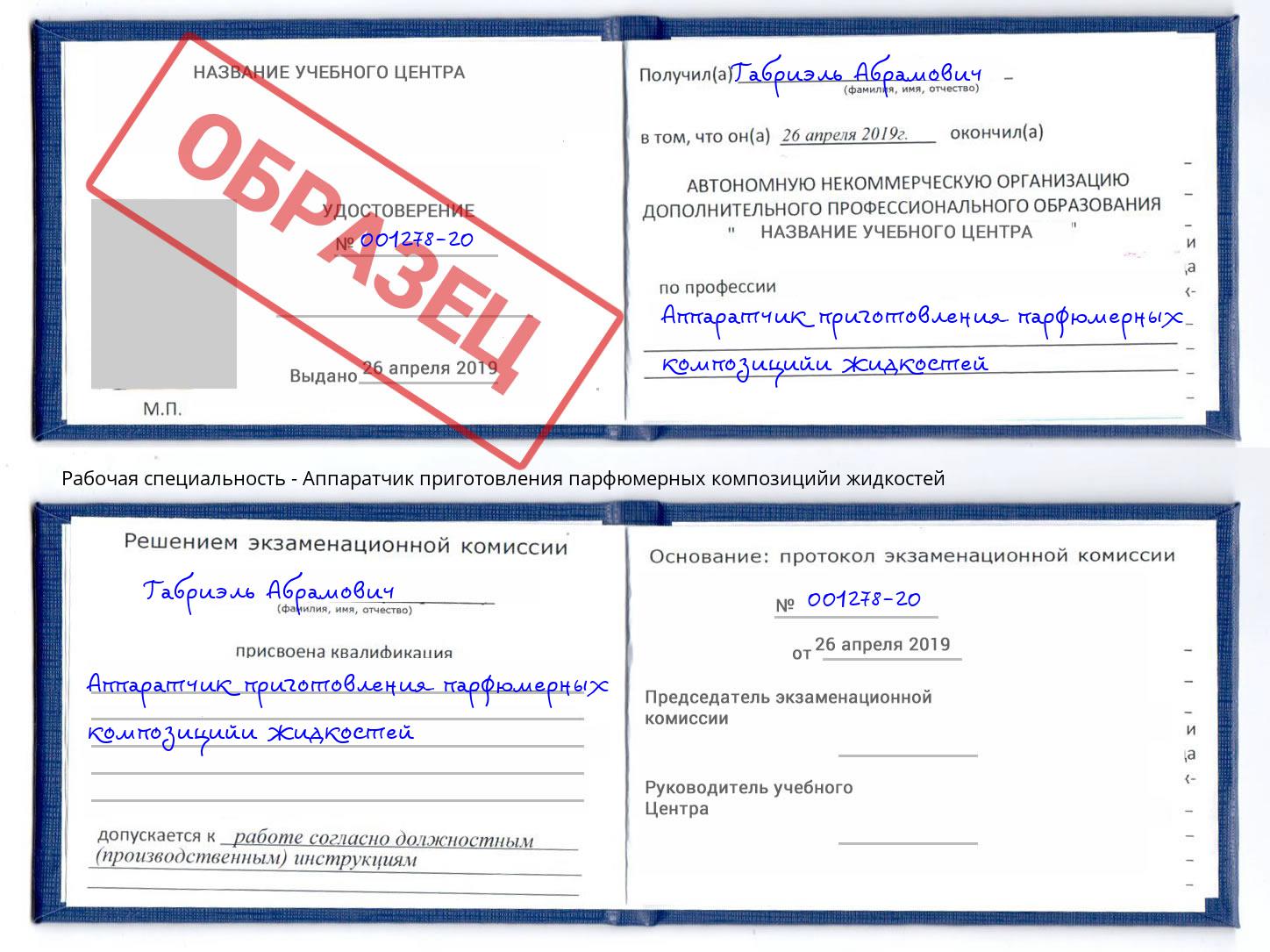 Аппаратчик приготовления парфюмерных композицийи жидкостей Великий Новгород
