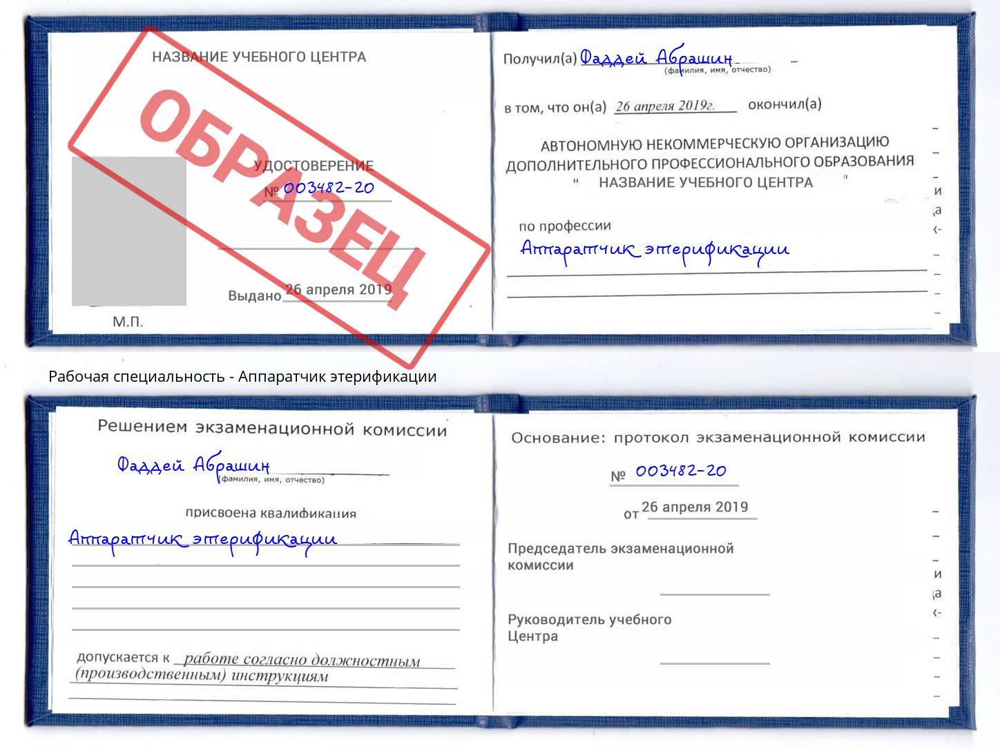 Аппаратчик этерификации Великий Новгород